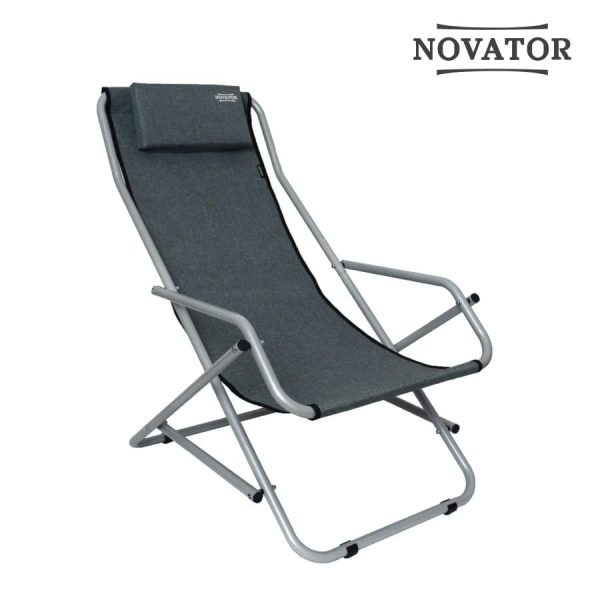 Кресло-шезлонг Novator SH-7 Grey Новтаор